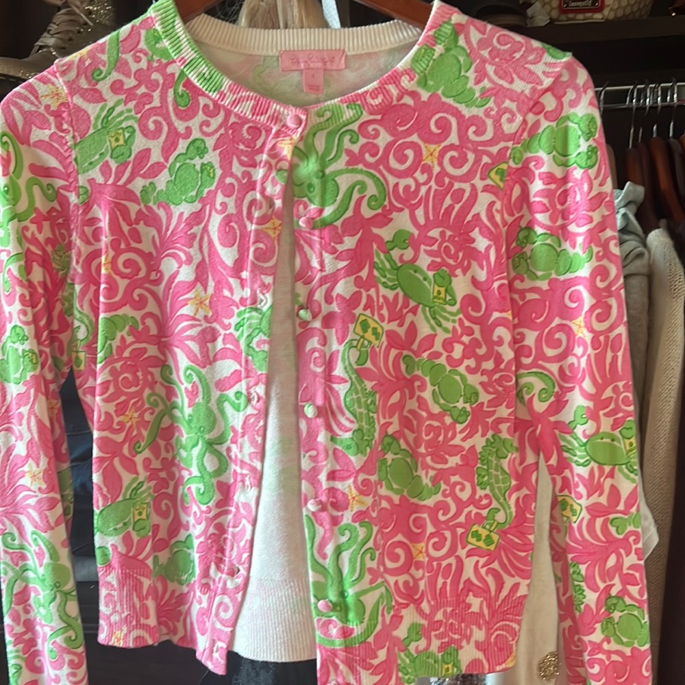 Lilly Pulitzer Heading South Cardigan size small